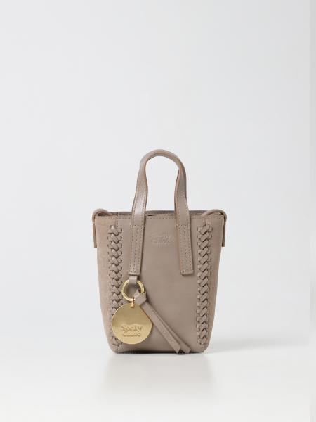 SEE BY CHLOÉ: mini bag for woman - Beige | See By Chloé mini bag ...