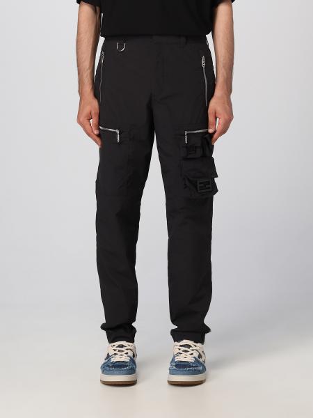 FENDI: nylon pants - Black | Fendi pants FB0826AM7T online on GIGLIO.COM