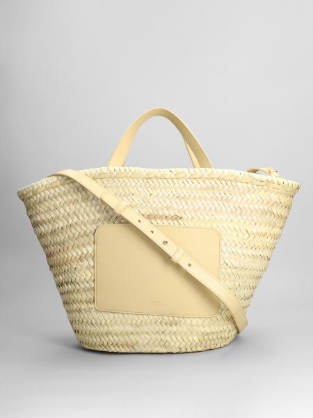 A.P.C.: tote bags for woman - Beige  A.p.c. tote bags PLAABF61586 online  at