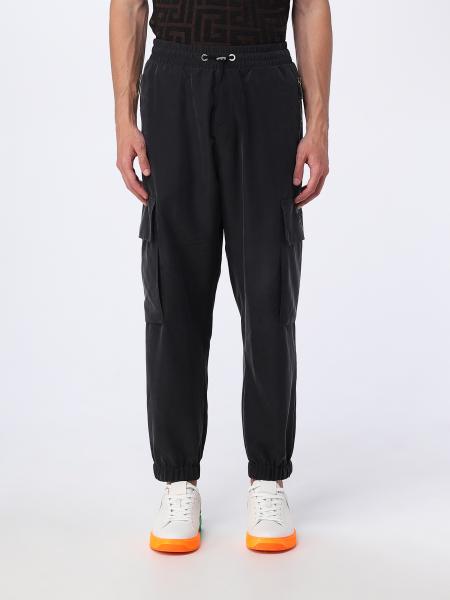 BALMAIN: pants for man - Black | Balmain pants AH0PO040VD19 online at ...