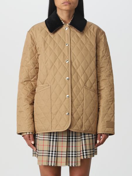 BURBERRY: jacket in nylon - Brown | Burberry blazer 8065108 online at ...