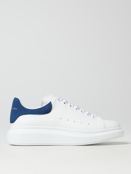 Alexander McQueen blu: Sneakers Larry Alexander McQueen in pelle