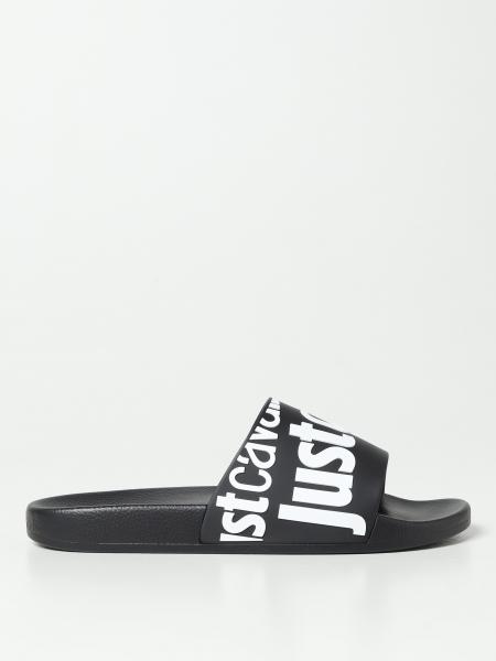 Sliders Just Cavalli in gomma con logo
