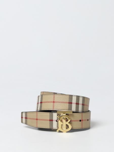 Burberry, Accessories, Burberry Reversible Check Leather Belt