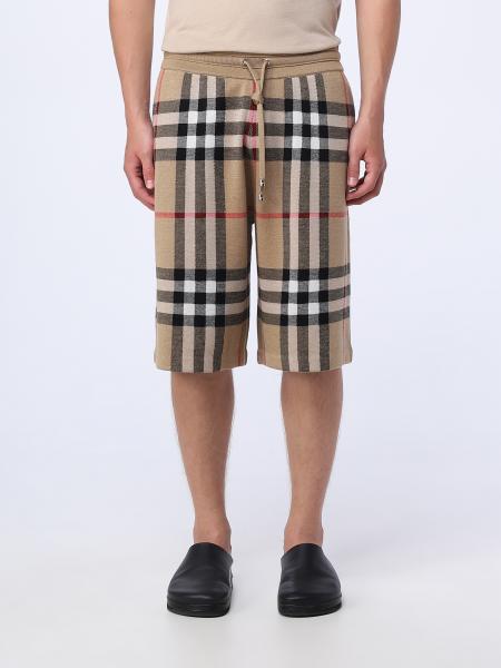 BURBERRY: shorts in silk and wool - Beige | Burberry short 8043572 ...