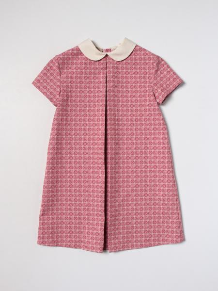 GUCCI: dress in cotton - Pink | Gucci dress 695480XWATR online at ...