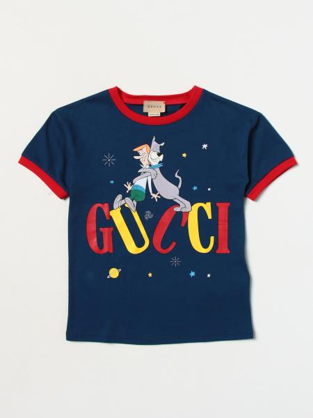 Gucci: T-Shirt For Boy - Royal Blue | Gucci T-Shirt 547865Xjfmu Online On  Giglio.Com