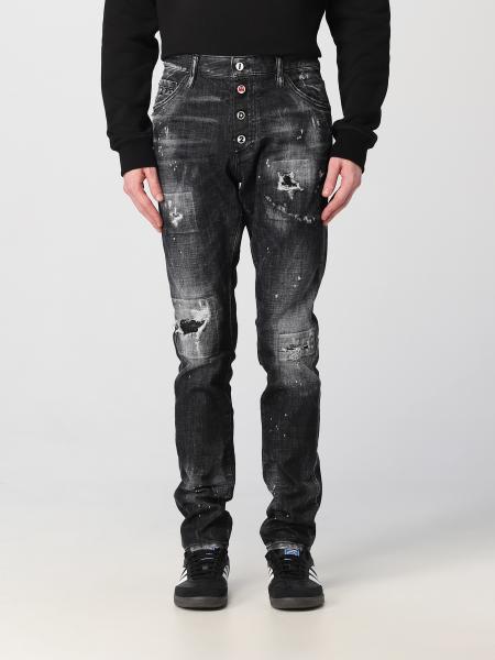 DSQUARED2: jeans for man - Black | Dsquared2 jeans S71LB1332S30357 ...