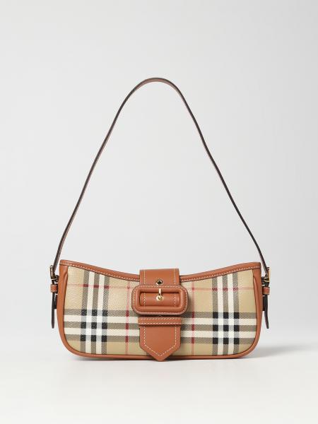 Burberry Briar bag in coated cotton and leather