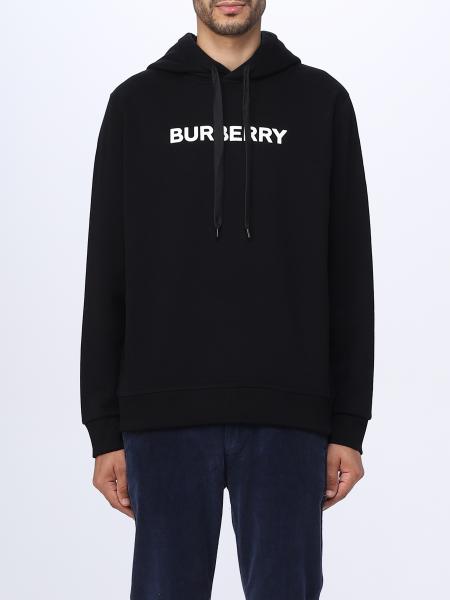 BURBERRY: sweatshirt in cotton - Black | Burberry sweatshirt 8055318 ...