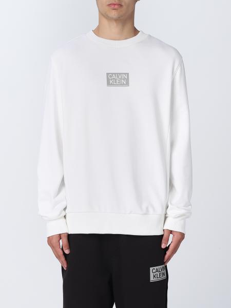 CALVIN KLEIN: sweatshirt for man - White | Calvin Klein sweatshirt ...