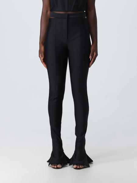 MUGLER: pants for woman - Black | Mugler pants 23S1PA0321691 online on ...