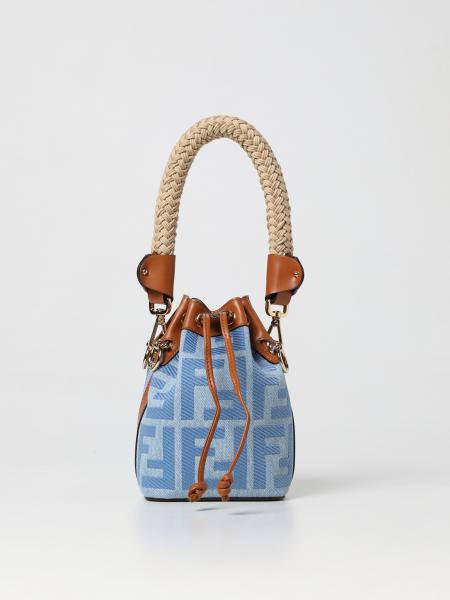 FENDI: Mon Tresor bag in denim - Denim | Fendi mini bag