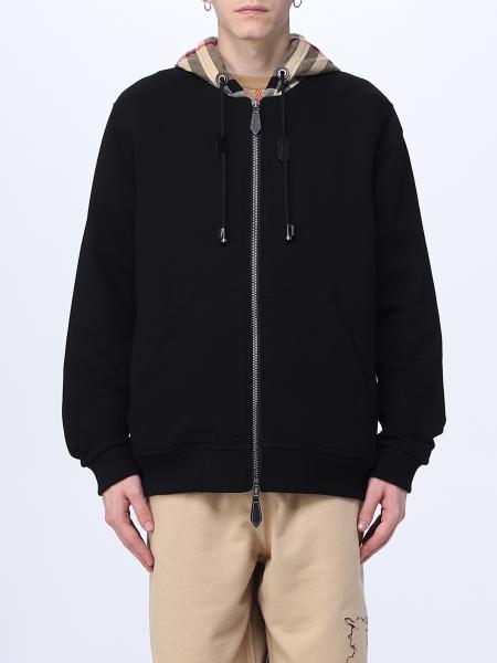 BURBERRY: sweatshirt in cotton - Black | Burberry sweatshirt 8060705 ...