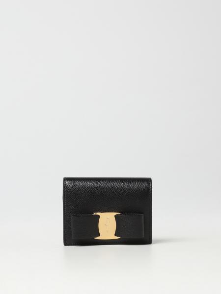 FERRAGAMO: wallet for woman - Black | Ferragamo wallet 22D515 725300 ...