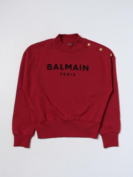 Red best sale balmain sweatshirt