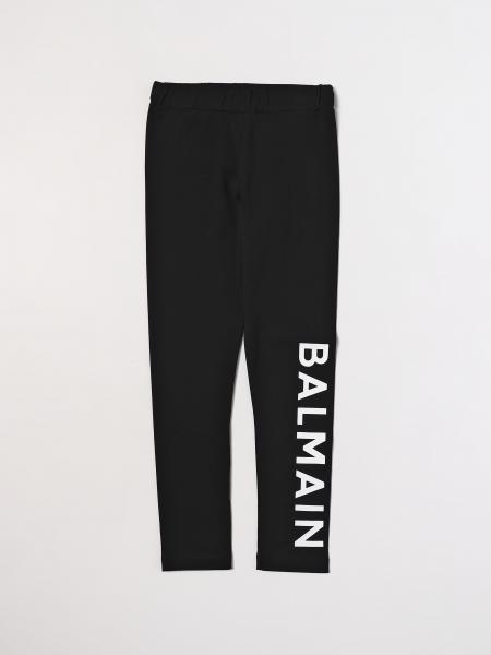 BALMAIN KIDS: pants for girls - Black  Balmain Kids pants BT6A90Z1532  online at