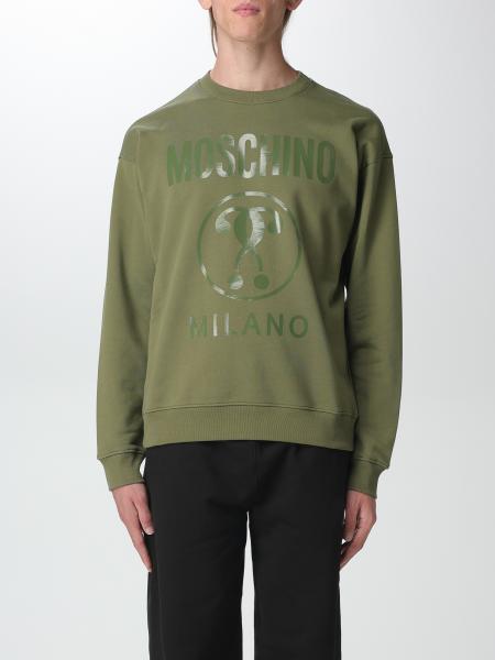 MOSCHINO COUTURE sweatshirt in cotton Green Moschino Couture sweatshirt 17027028 online at GIGLIO.COM