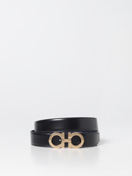 FERRAGAMO: Gancini leather belt - Black | Ferragamo belt 67A166 725453 ...