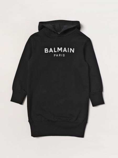 Balmain Giacca doppiopetto blu royal da bambina BT2A24-J0035 main image 1