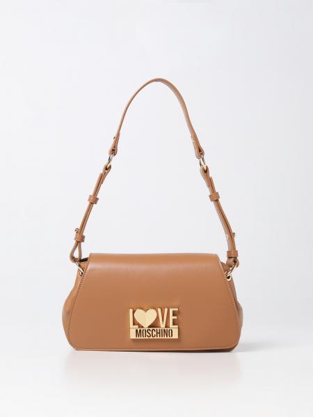 LOVE MOSCHINO bag in synthetic leather Camel Love Moschino