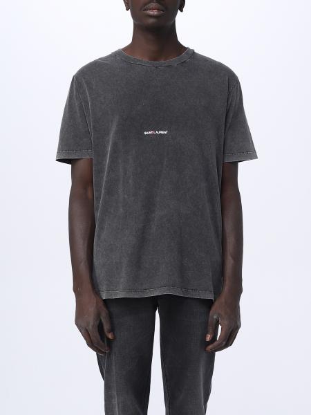 dedikation enkelt Til ære for SAINT LAURENT: t-shirt for man - Black | Saint Laurent t-shirt 498281YB2LO  online on GIGLIO.COM