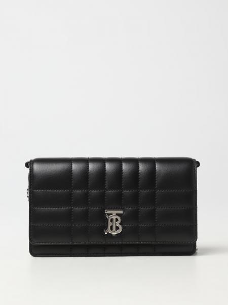 BURBERRY: Lola bag in quilted leather - Black | Burberry mini bag ...