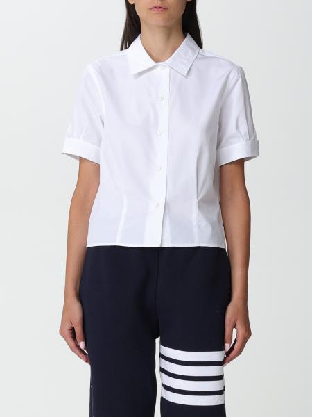 THOM BROWNE: shirt for woman - White | Thom Browne shirt FLL138A03113 ...