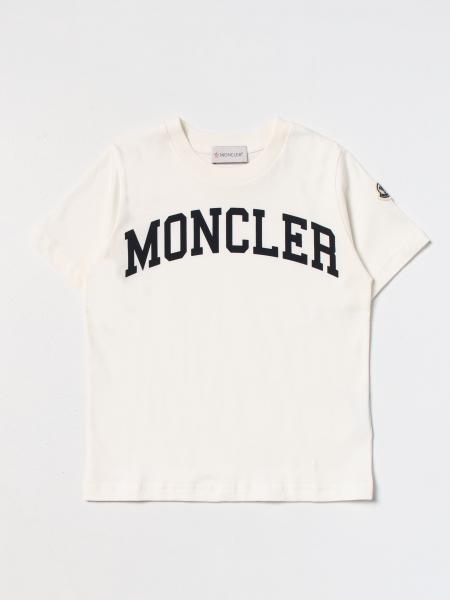 MONCLER: cotton T-shirt - Cream | Moncler t-shirt 8C0000283907 online ...