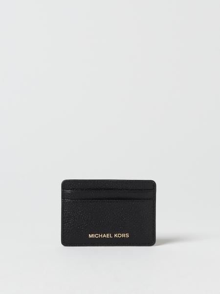 MICHAEL KORS: Michael credit card holder in micro grained leather ...