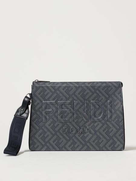 Fendi Ff-logo Print Clutch Bag