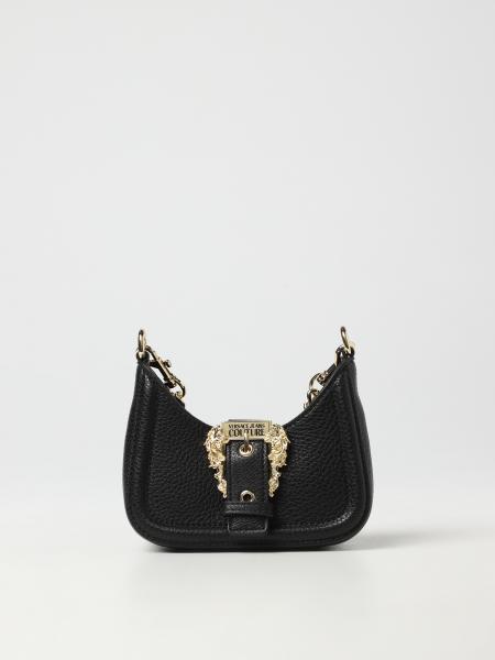 VERSACE JEANS COUTURE: bag in grained synthetic leather - Black ...