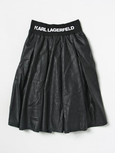KARL LAGERFELD KIDS: skirt for girls - Black | Karl Lagerfeld Kids ...