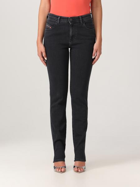 DIESEL: jeans for woman - Black | Diesel jeans A03603Z870G online on