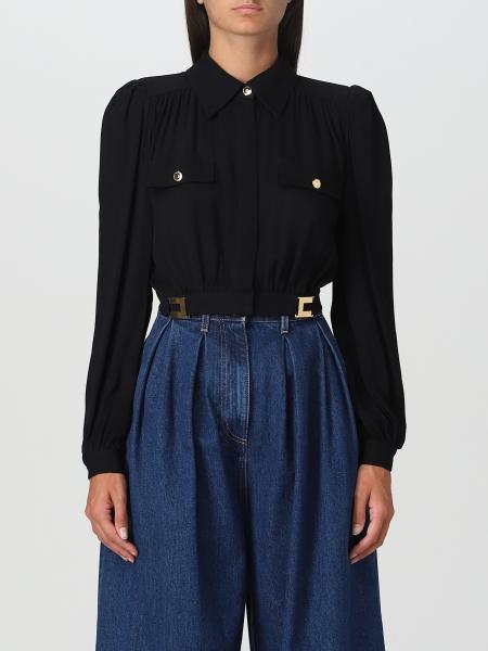 Blouse Chemisier Elisabetta Franchi Rouge - Neuf Avec étiquettes, Coupe Femme élégante, Idéal Pour Sortie