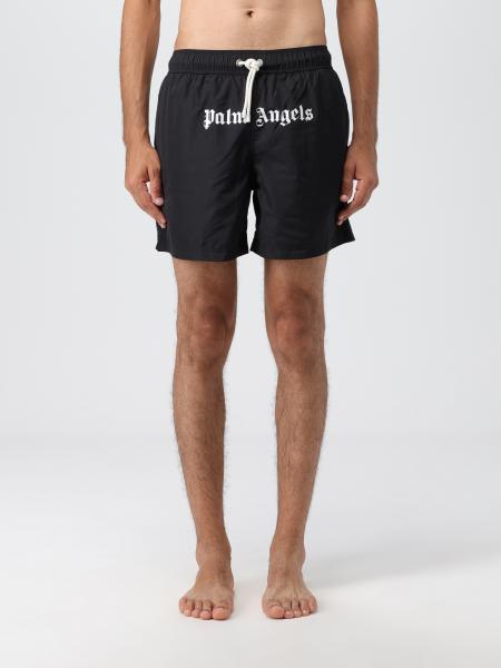 PALM ANGELS: swimsuit for man - Black | Palm Angels swimsuit ...