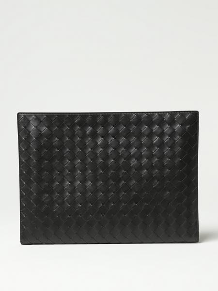 BOTTEGA VENETA: intreccio leather document holder - Green | Bottega ...