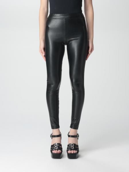 MICHAEL KORS: Michael leggings in synthetic leather - Black