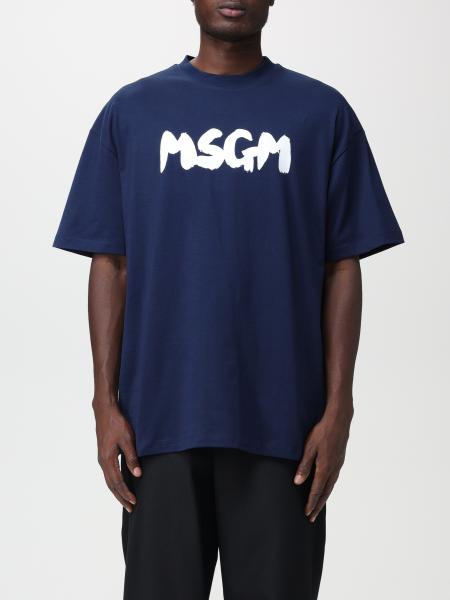 Tシャツ/カットソー(半袖/袖なし)MSGM Tシャツ ネイビー