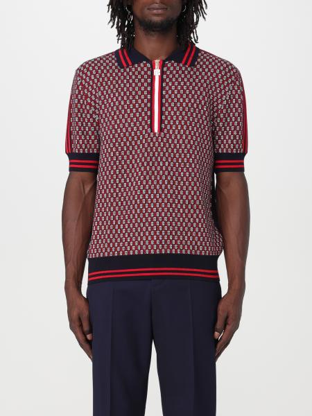 Gucci Monogram Polo Shirt in Blue for Men