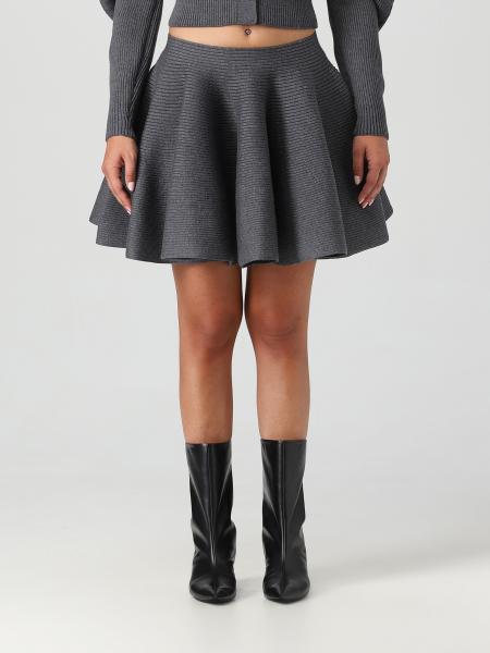 ALAÏA: skirt for women - Grey  Alaïa skirt AA9J21624M812 online at