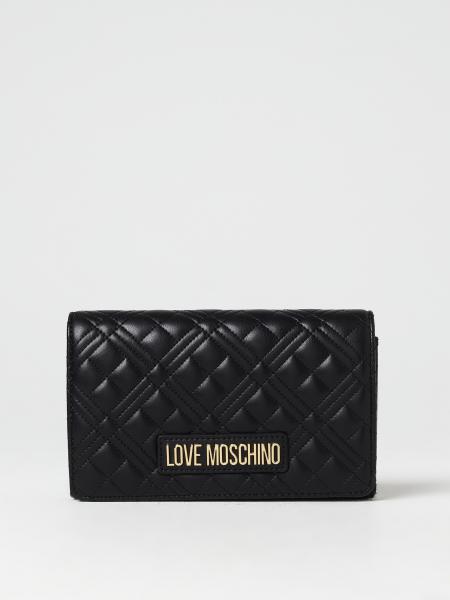 LOVE MOSCHINO SHOULDER BAG HEARTS CHAIN IN BLACK – A Step Above Shoes