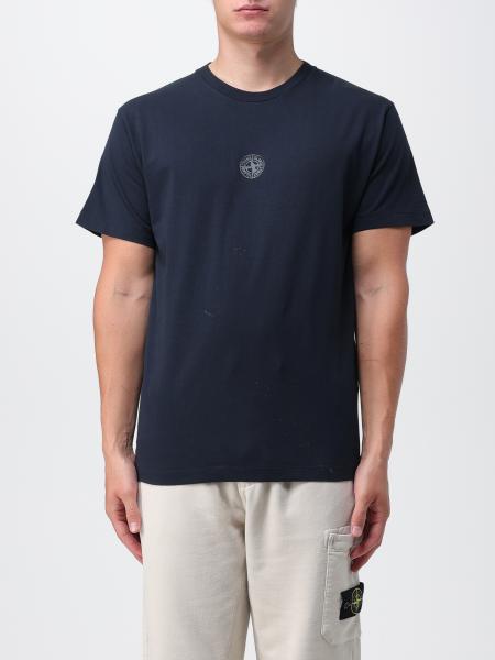 Blue stone island t on sale shirt