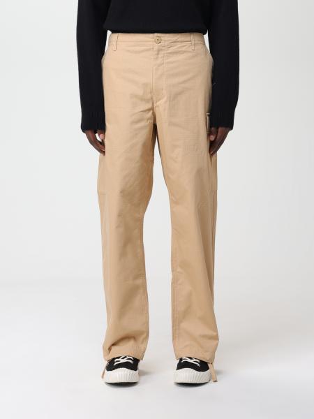 KENZO: cotton pants - Brown | Kenzo pants FD65PA2429DL online at GIGLIO.COM