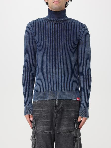 DIESEL: sweater for man - Blue | Diesel sweater A111980EKAK online at ...