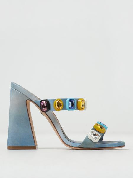 ROBERTO CAVALLI: heeled sandals for woman - Multicolor | Roberto ...