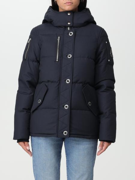 MOOSE KNUCKLES: jacket for woman - Navy | Moose Knuckles jacket ...