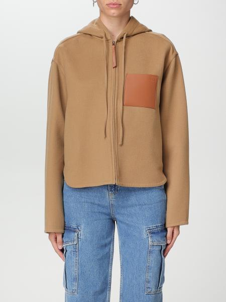 LOEWE: jacket for woman - Camel | Loewe jacket S359Y02XAE online