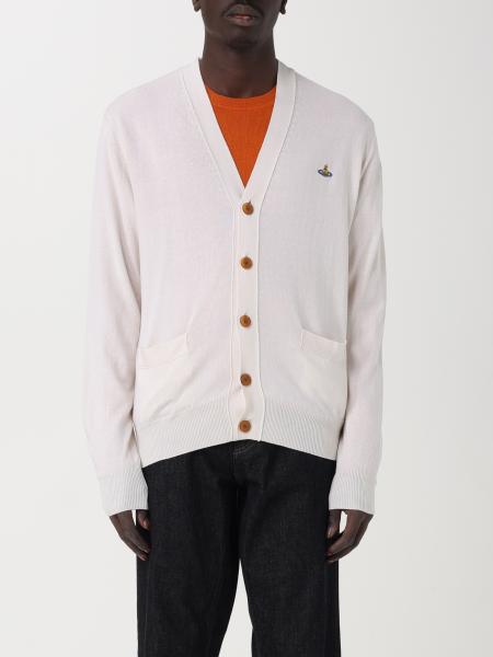 VIVIENNE WESTWOOD men s cardigan Ivory Vivienne Westwood sweater 2701000PY0010 online at GIGLIO.COM