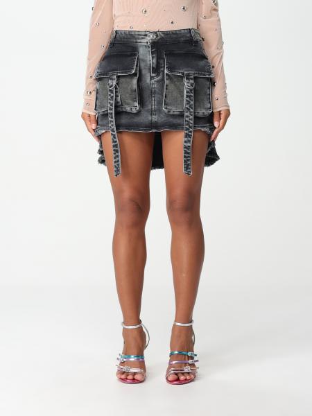 BLUMARINE: skirt for woman - Black | Blumarine skirt J099A online at ...